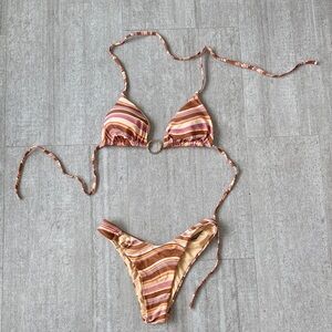 Princess Polly bikini size 0 bottoms size 2 top